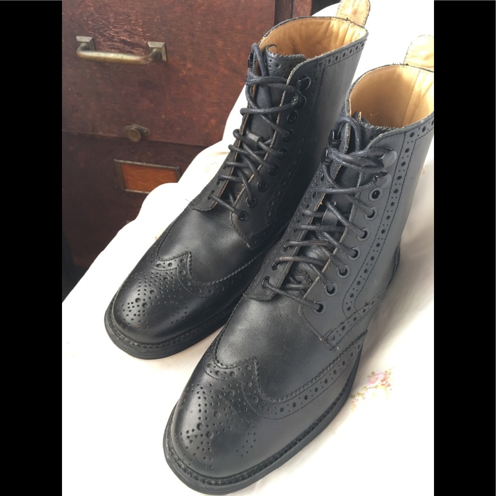 Cole Haan LunarGrand Wing Black Combat Boot 7.5Men